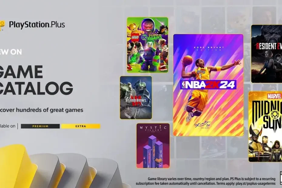 Sony divulga PS Plus Extra e Deluxe de março de 2024