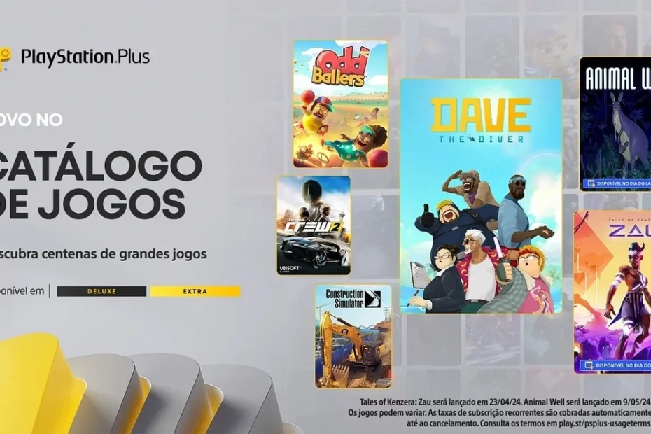 PlayStation Divulga PS Plus de Maio 2024